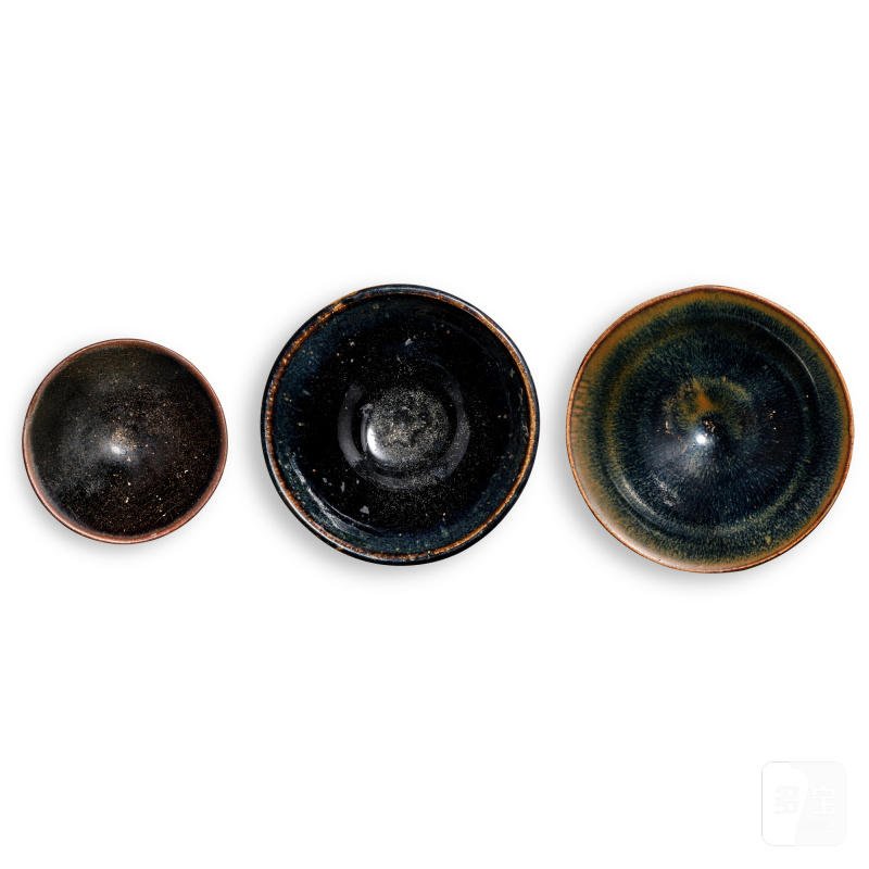 Three Cizhou and Jian black-glazed bowls, Song dynasty | 宋 磁州窰黑釉盌兩件 及 建窰黑釉盌一件 - 图2